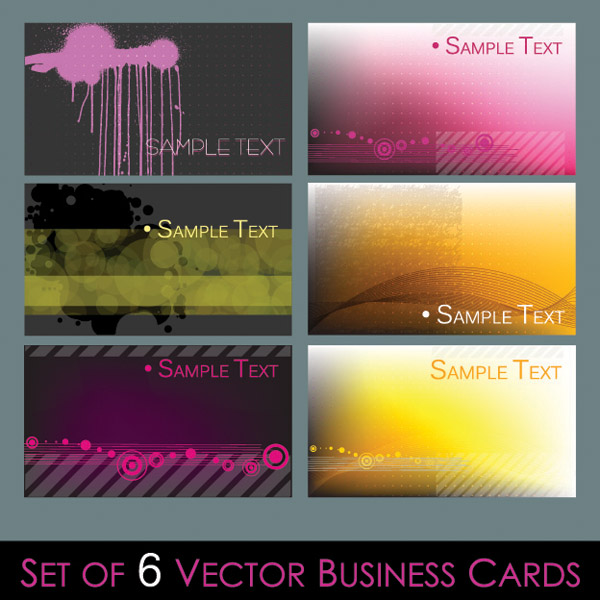 free vector Several simple vector graphics card background